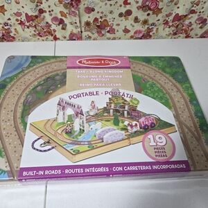 Melissa & Doug Take-Along Kingdom Playset with Purple and Green Accents